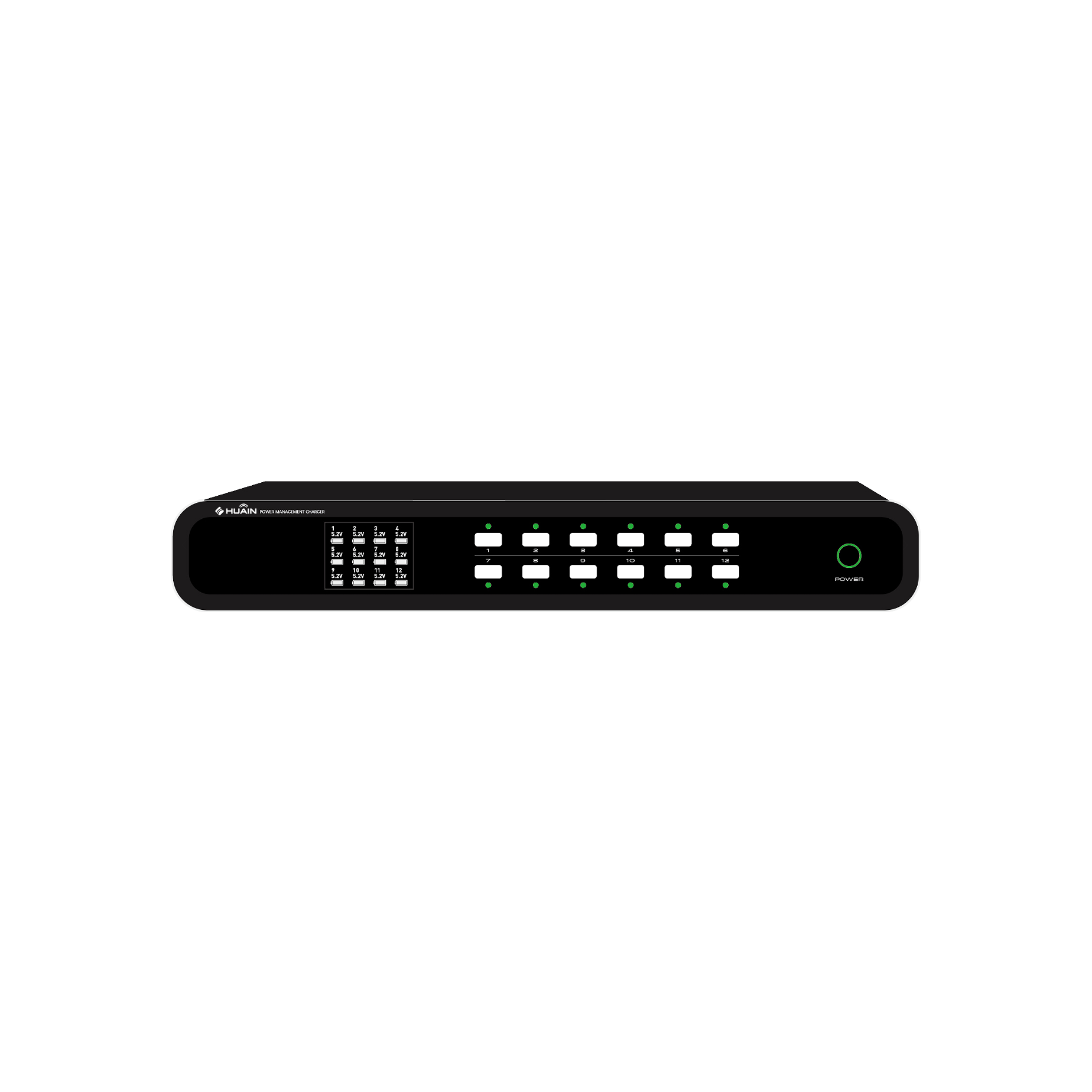 HY-U12TC 12-Port USB Charging Dock