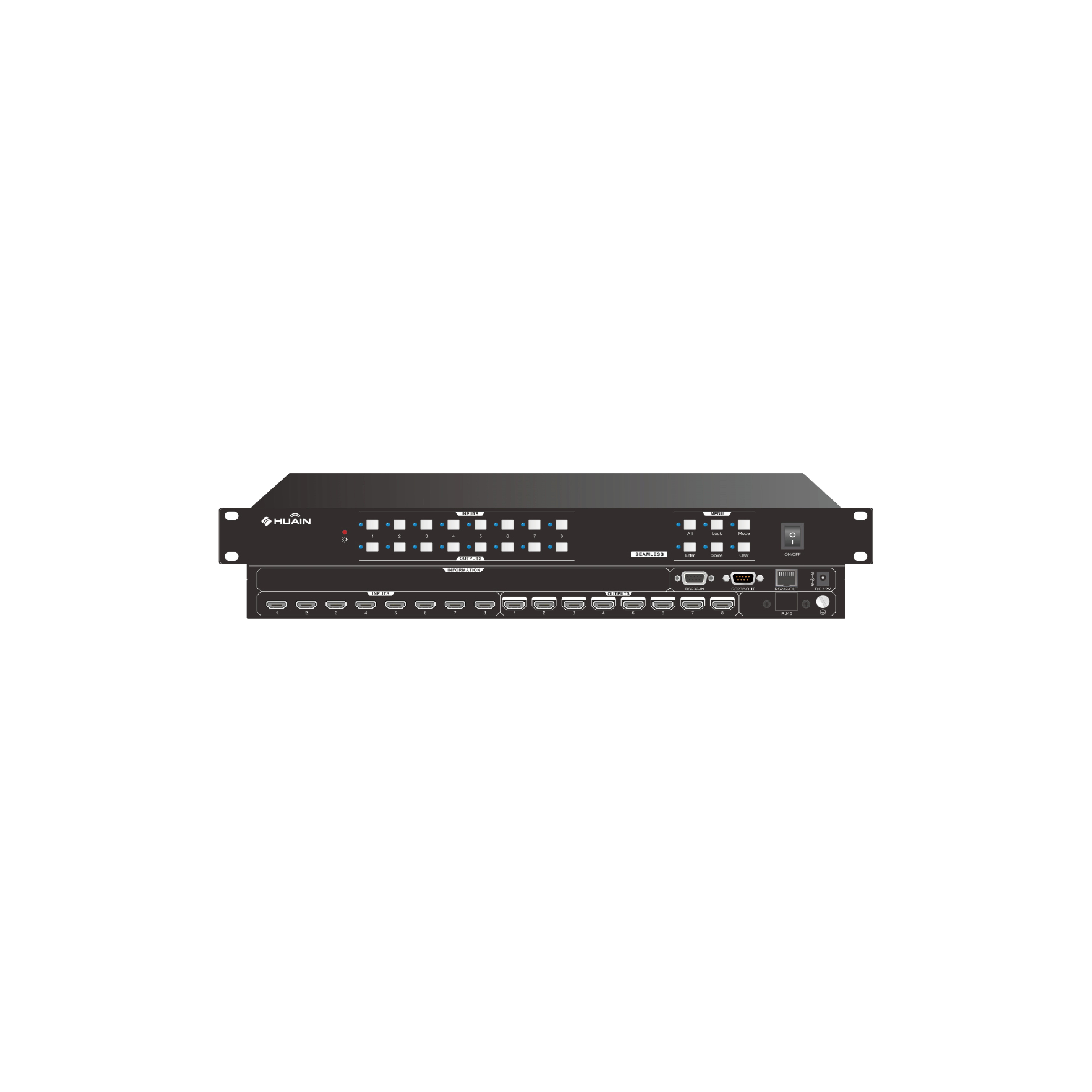 HY-4KHDMI08 4K HDMI 8x8 Matrix Switcher